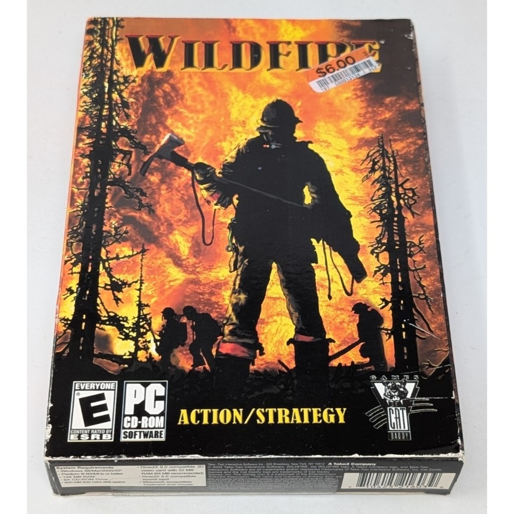 Wildfire PC Game Cat Daddy Games 2004 Firefighting Firefighter NEW SEALED BOX